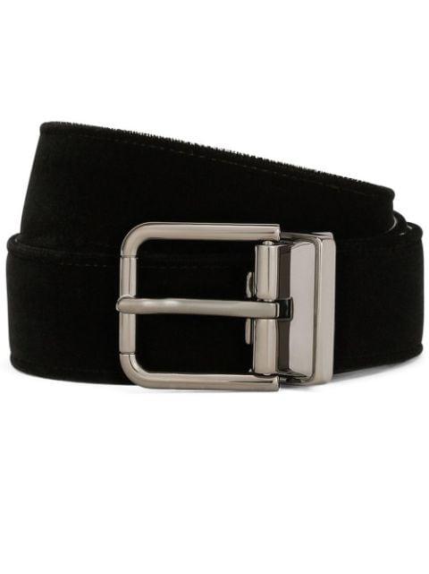 buckled velvet belt by DOLCE&GABBANA