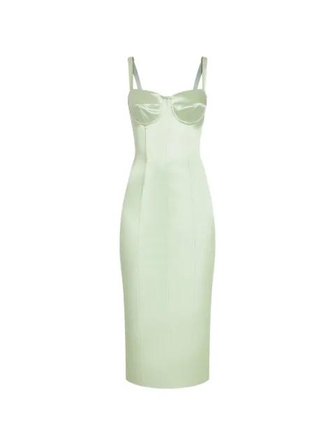bustier-style midi dress by DOLCE&GABBANA