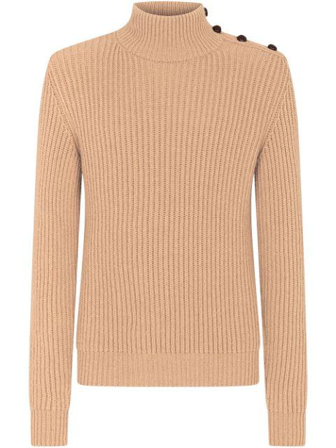 button-embellished rollneck jumper by DOLCE&GABBANA