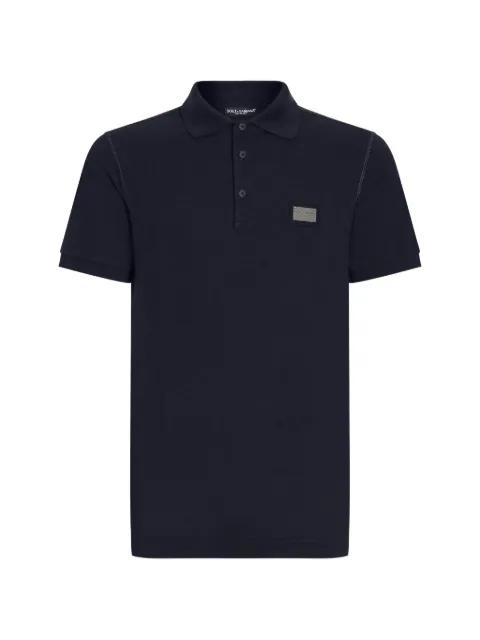 button logo-plaque polo shirt by DOLCE&GABBANA