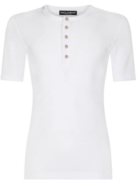 button placket T-shirt by DOLCE&GABBANA