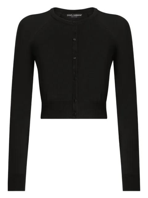 button-up cropped cardigan by DOLCE&GABBANA
