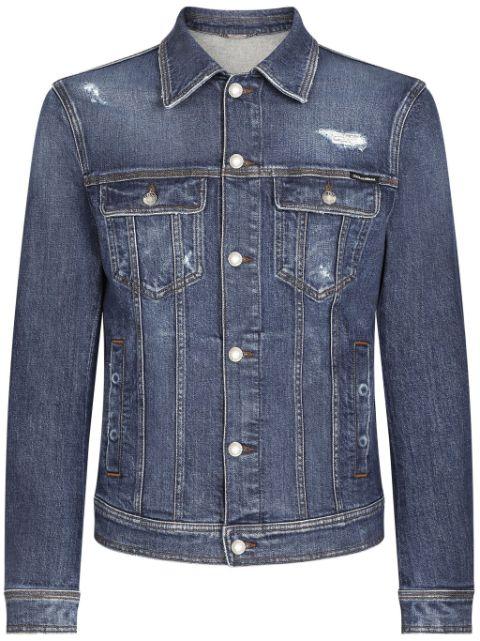 buttoned denim jacket by DOLCE&GABBANA