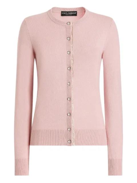 buttoned lace cardigan by DOLCE&GABBANA