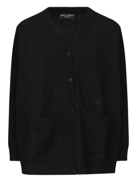 buttoned patch-pocket cardigan by DOLCE&GABBANA