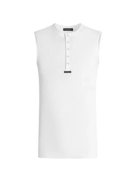 buttoned tank top by DOLCE&GABBANA