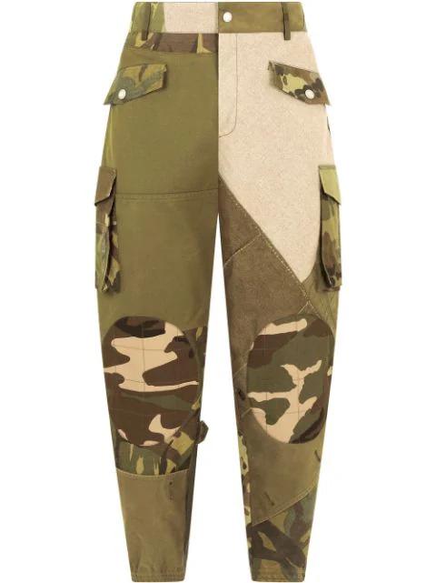camouflage-print cargo trousers by DOLCE&GABBANA