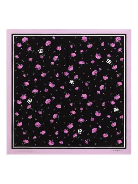 carnations-print scarf by DOLCE&GABBANA