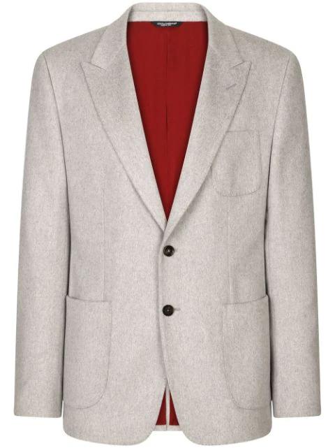 cashmere-silk single-breasted blazer by DOLCE&GABBANA