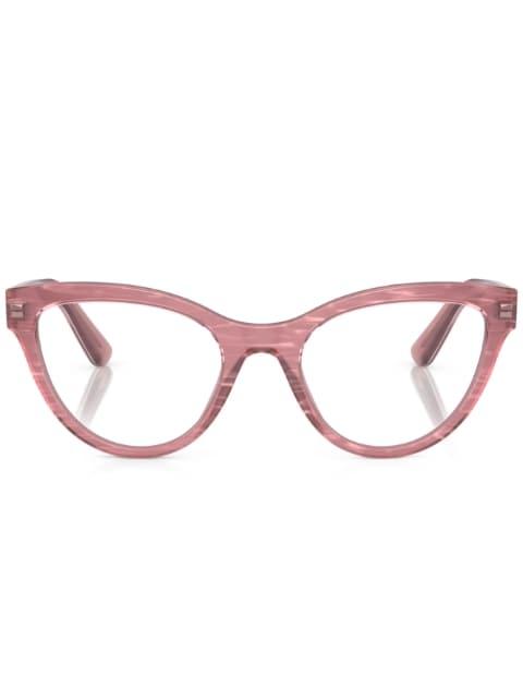 cat-eye frame clear-lenses glasses by DOLCE&GABBANA