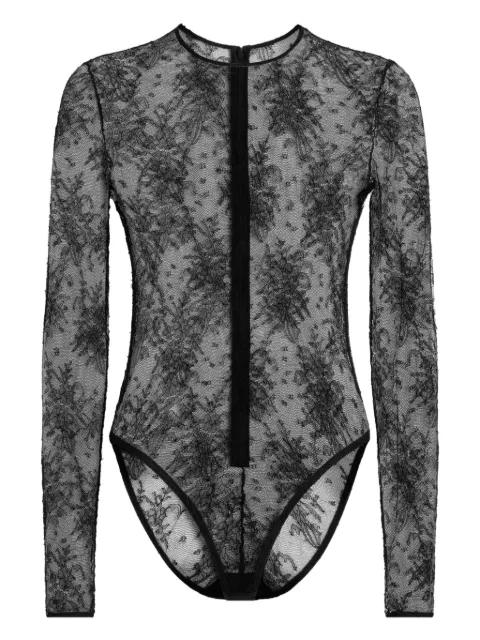 chantilly lace bodysuit by DOLCE&GABBANA