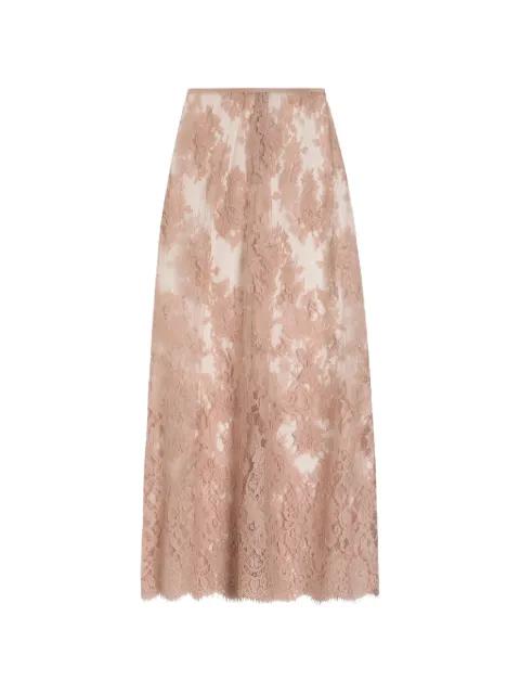 chantilly lace midi skirt by DOLCE&GABBANA