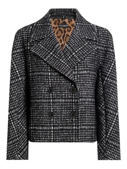 check-pattern double-breasted jacket by DOLCE&GABBANA