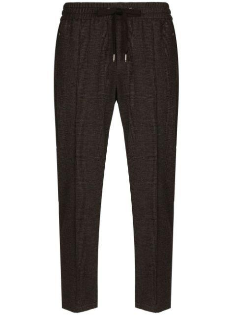 check-print joggers by DOLCE&GABBANA