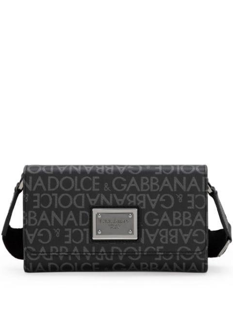 coated jacquard cross body bag by DOLCE&GABBANA