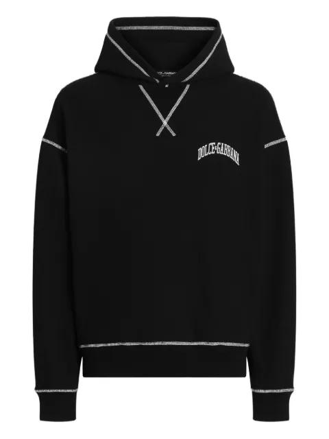 contrast-stitch hoodie by DOLCE&GABBANA