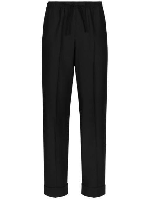contrast-trim lounge trousers by DOLCE&GABBANA