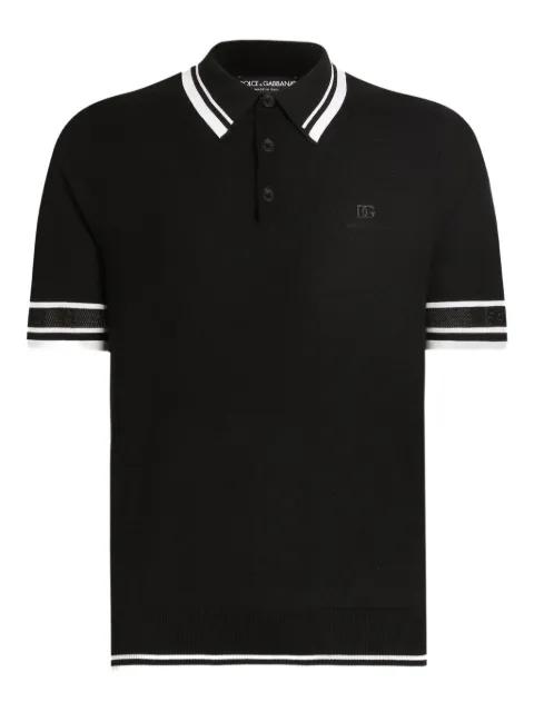 contrast-trim polo shirt by DOLCE&GABBANA