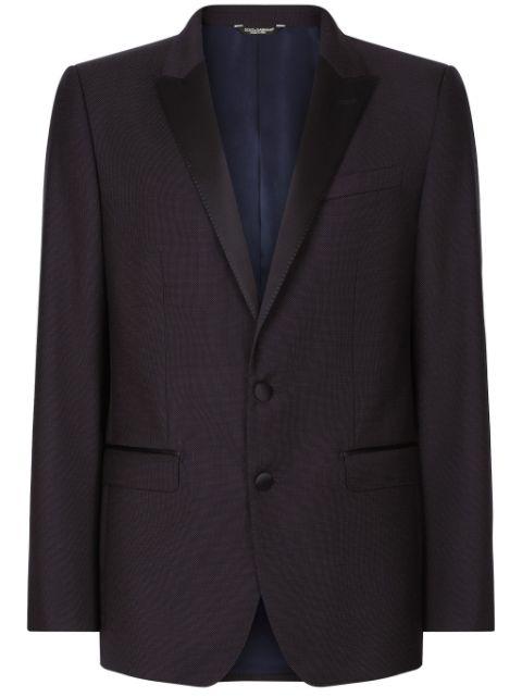 contrasting lapels two-piece suit by DOLCE&GABBANA