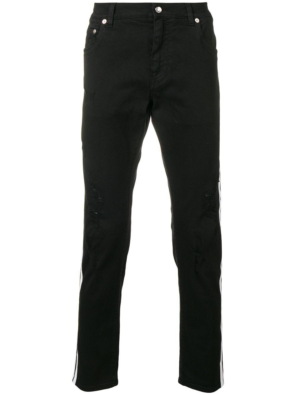 contrasting side stripes jeans by DOLCE&GABBANA