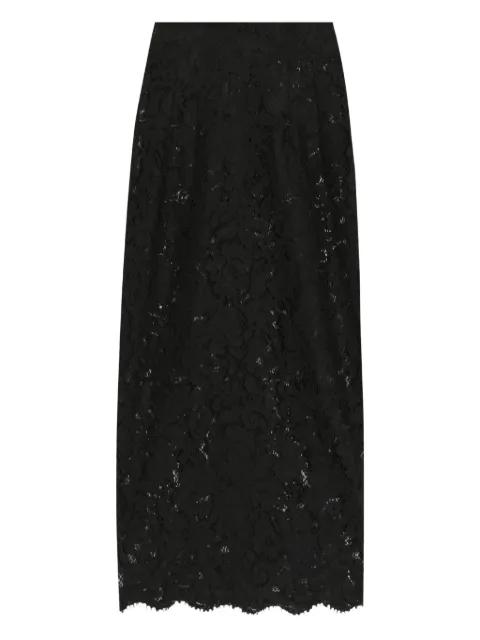 cordonetto lace-trim midi skirt by DOLCE&GABBANA