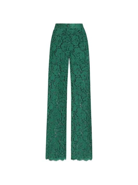cordonetto lace trousers by DOLCE&GABBANA