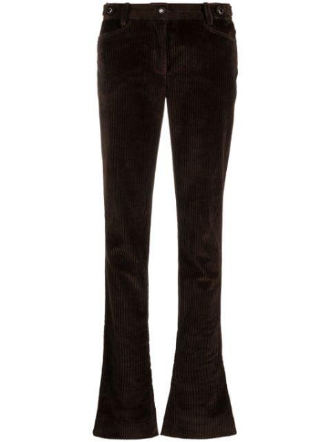 corduroy flared trousers by DOLCE&GABBANA