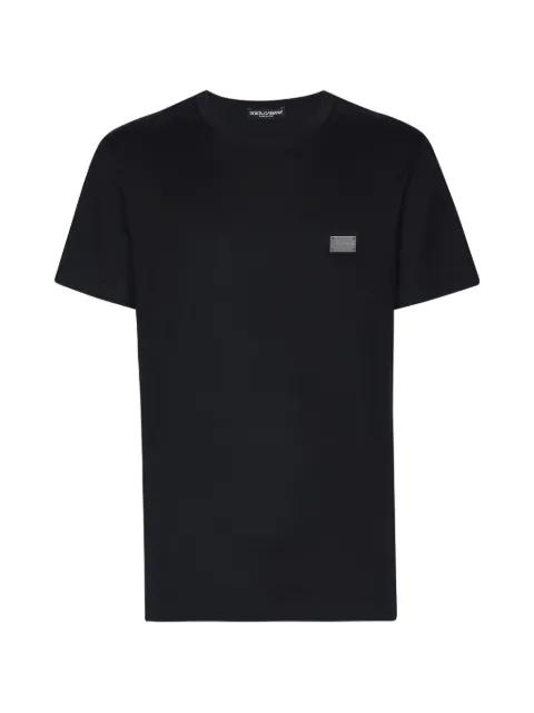cotton T-shirt with branded tag by DOLCE&GABBANA