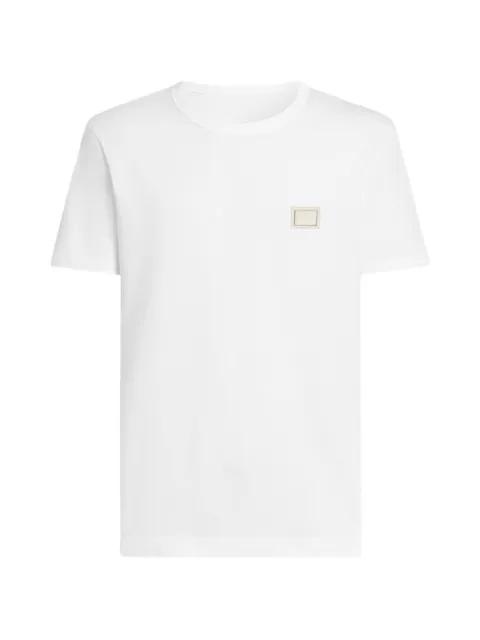 cotton T-shirt with logo plate by DOLCE&GABBANA