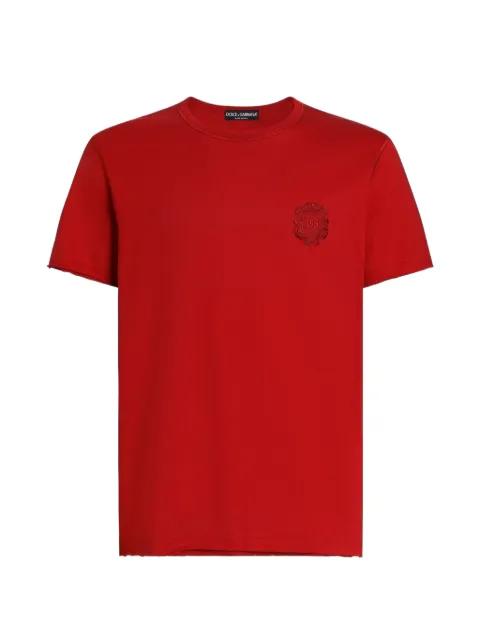 cotton T-shirt with patch by DOLCE&GABBANA