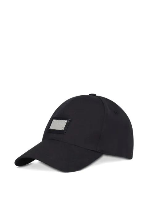 cotton baseball cap with branded tag by DOLCE&GABBANA