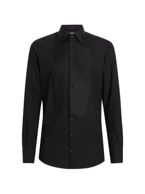 cotton-poplin gold-fit tuxedo shirt by DOLCE&GABBANA