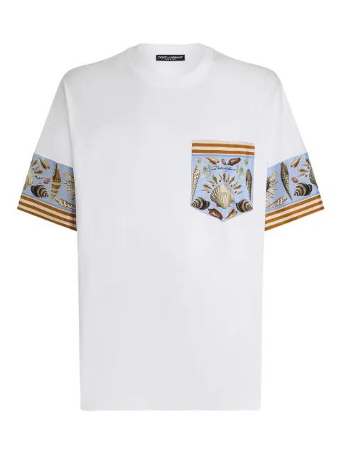 cotton-silk T-shirt by DOLCE&GABBANA