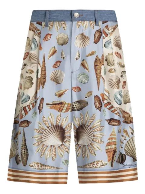 cotton-silk bermuda shorts by DOLCE&GABBANA