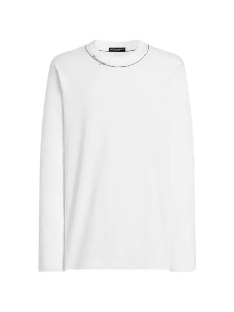 cotton t-shirt with embroidery by DOLCE&GABBANA