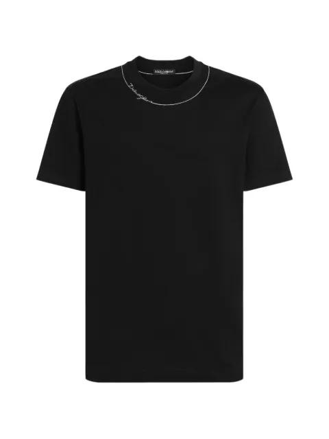 cotton t-shirt with embroidery by DOLCE&GABBANA