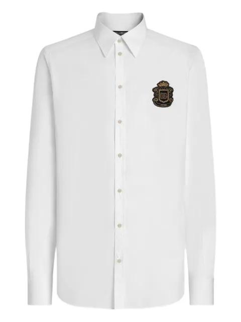 crest-appliqué shirt by DOLCE&GABBANA