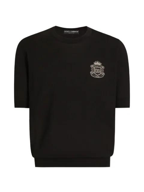 crest crew-neck T-shirt by DOLCE&GABBANA