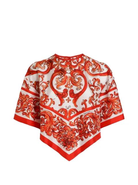 crew neck graphic top by DOLCE&GABBANA