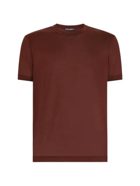 crew neck silk t-shirt by DOLCE&GABBANA