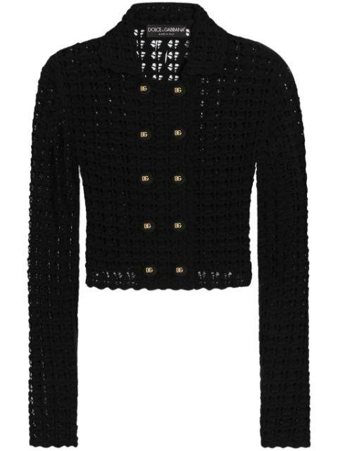 crochet-knit cardigan by DOLCE&GABBANA