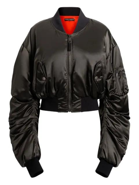 cropped bomber jacket by DOLCE&GABBANA