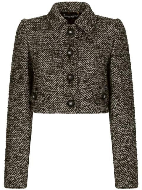 cropped tweed jacket by DOLCE&GABBANA