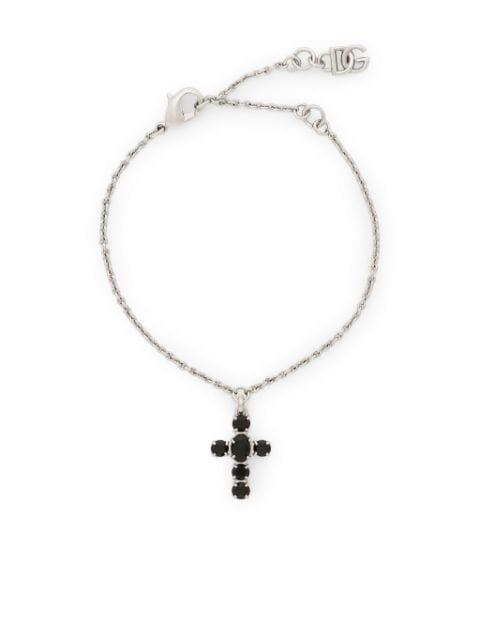 cross-pendant fine-link bracelet by DOLCE&GABBANA