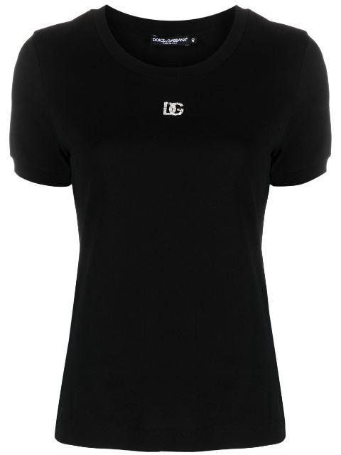 crystal-embellished T-shirt by DOLCE&GABBANA