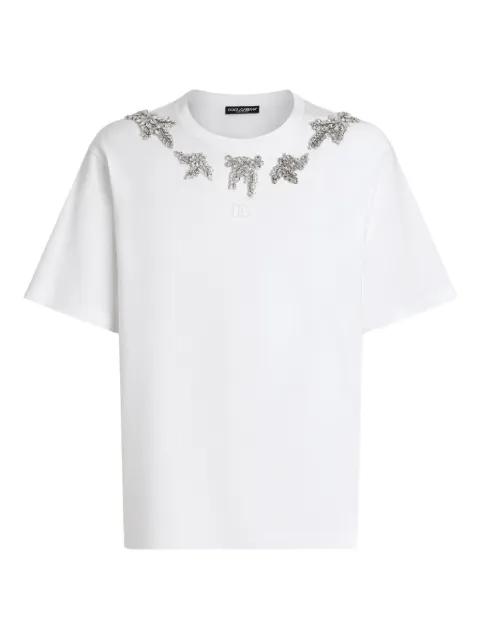 crystal-embellished T-shirt by DOLCE&GABBANA