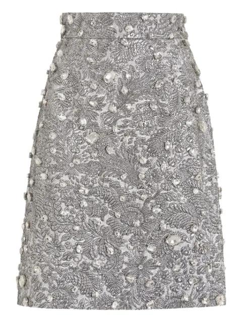crystal-embellished midi skirt by DOLCE&GABBANA