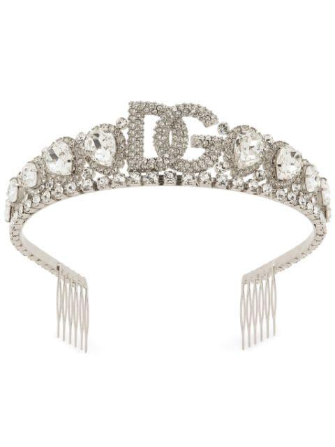 crystal-embellished tiara headband by DOLCE&GABBANA