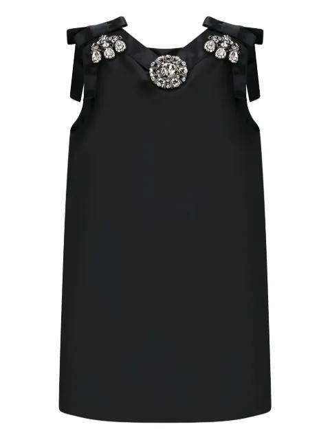 crystal-embellishment mini dress by DOLCE&GABBANA