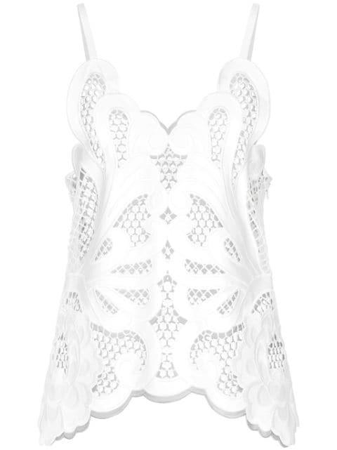 cut-out detailed cotton top by DOLCE&GABBANA